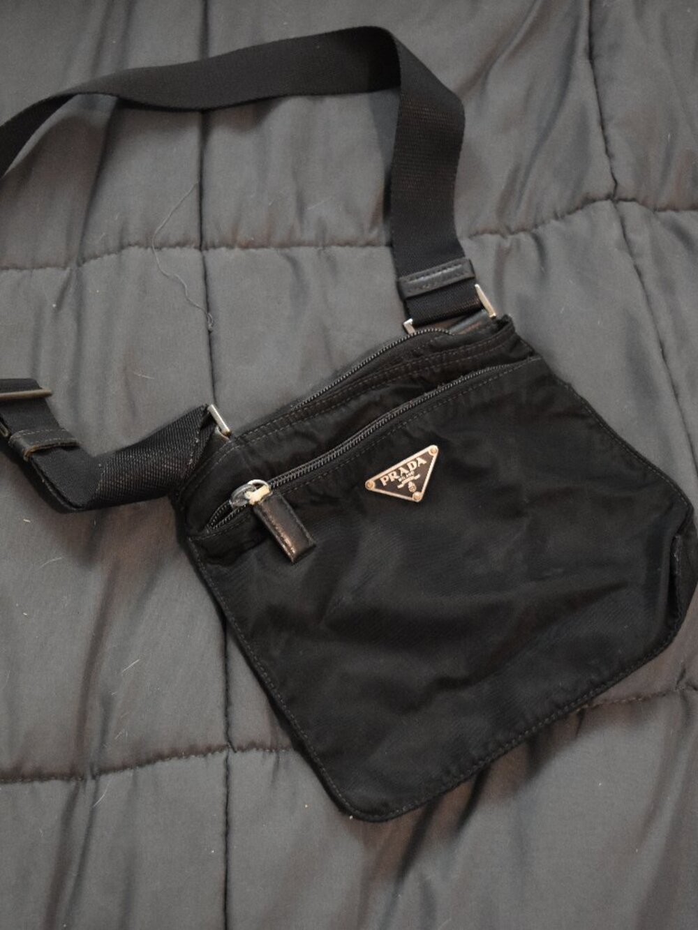 Authentic Prada Milano Small Crossbody Tessuto Nylon Bag - Cute!